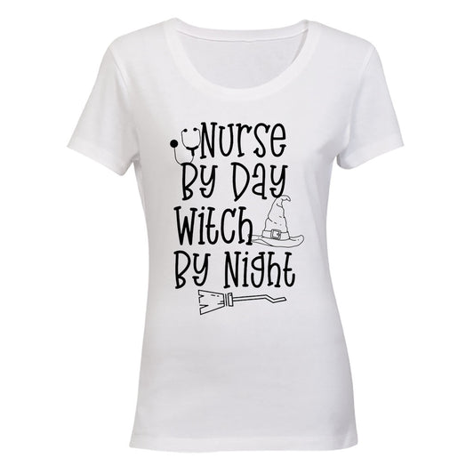 Nurse By Day - Halloween - Ladies - T-Shirt - BuyAbility South Africa