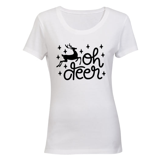 Oh Deer - Christmas Stars - Ladies - T-Shirt - BuyAbility South Africa