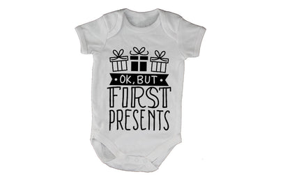 Ok, But First Presents - Christmas - Baby Grow - BuyAbility South Africa