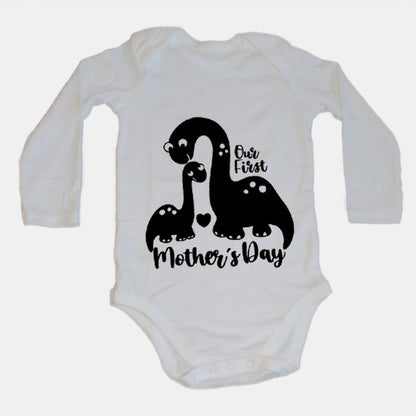 Our First Mothers Day - Dino - Baby Grow