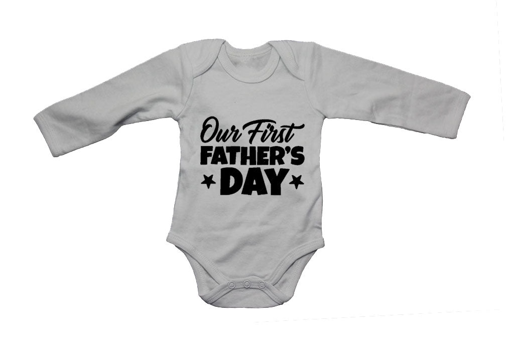 Our First Fathers Day - Stars - Baby Grow - BuyAbility South Africa