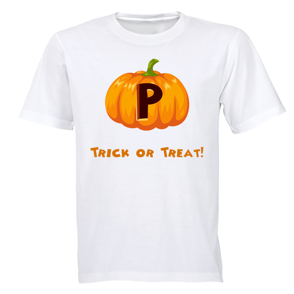 P - Halloween Pumpkin - Kids T-Shirt - BuyAbility South Africa