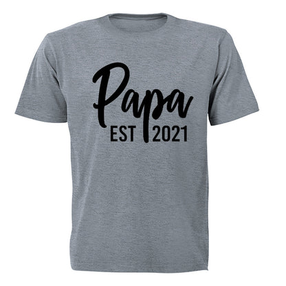 Papa EST 2021 - Adults - T-Shirt - BuyAbility South Africa