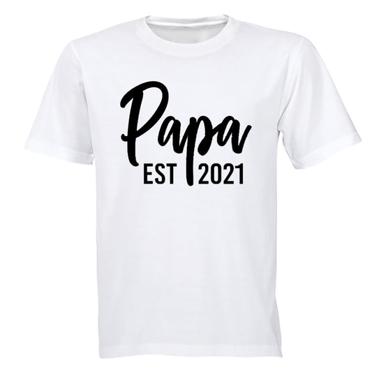 Papa EST 2021 - Adults - T-Shirt - BuyAbility South Africa