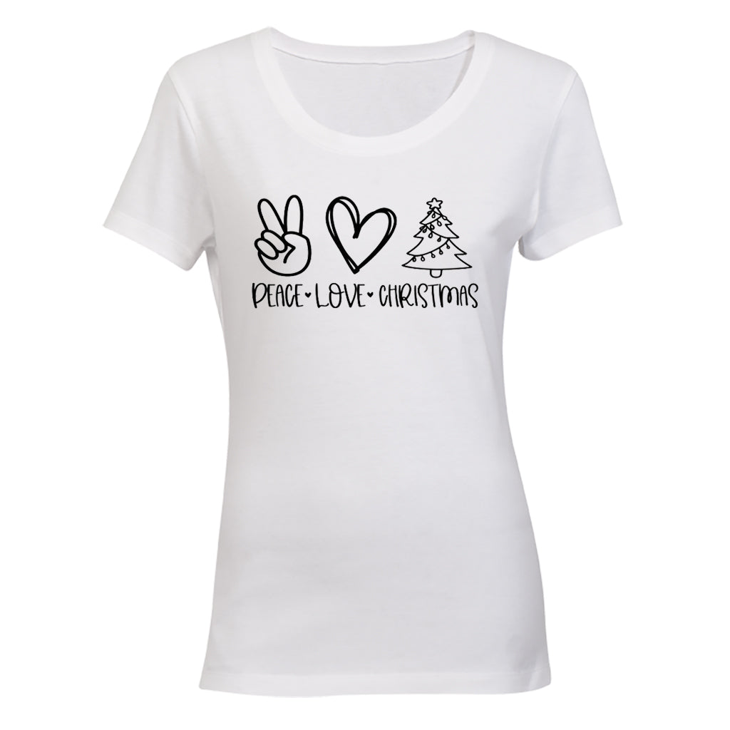 Peace. Love. Christmas - Ladies - T-Shirt - BuyAbility South Africa