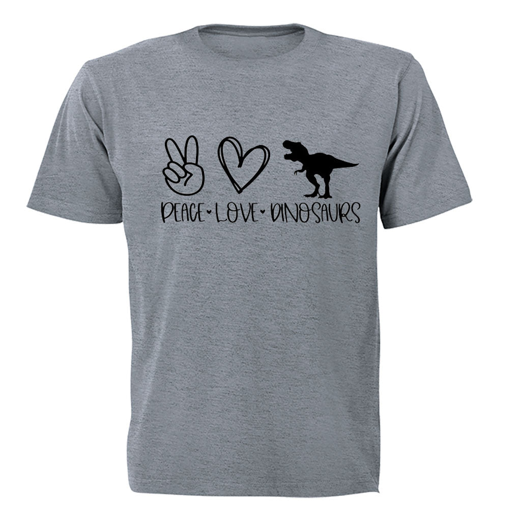 Peace. Love. Dinosaurs - Kids T-Shirt - BuyAbility South Africa