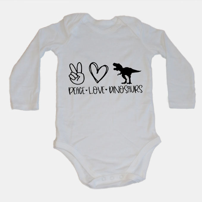 Peace. Love. Dinosaurs - Baby Grow