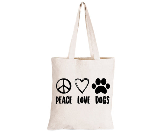 Peace. Love. Dogs - Eco-Cotton Natural Fibre Bag - BuyAbility South Africa