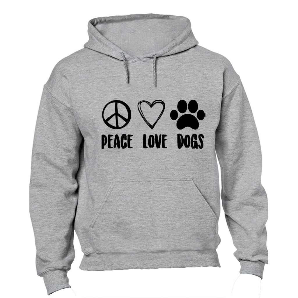 Peace. Love. Dogs - Hoodie - BuyAbility South Africa