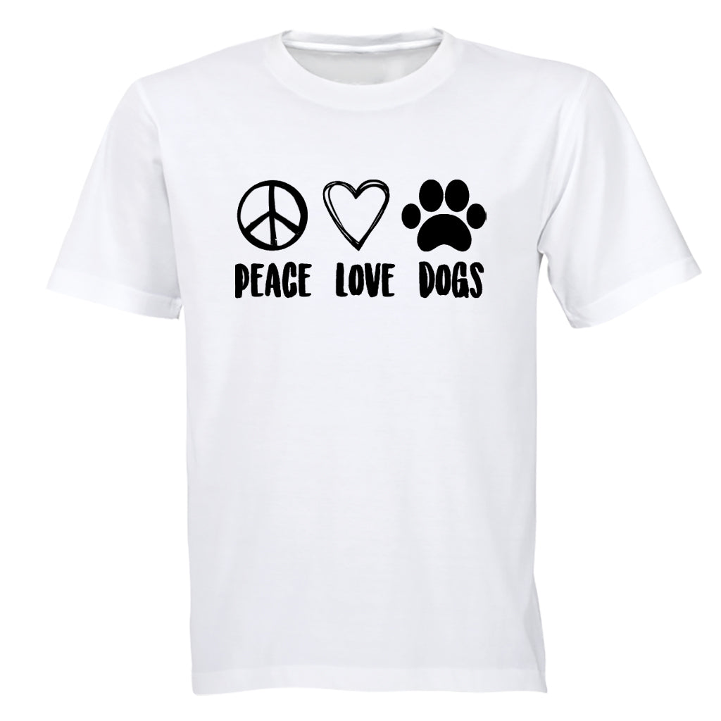Peace. Love. Dogs - Kids T-Shirt - BuyAbility South Africa
