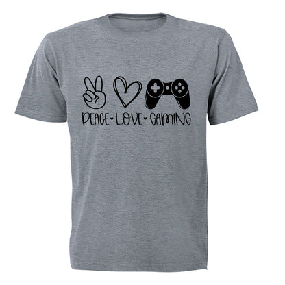 Peace. Love. Gaming - Adults - T-Shirt - BuyAbility South Africa