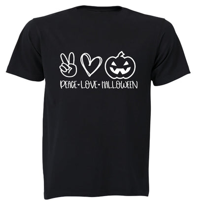 Peace. Love. Halloween - Adults - T-Shirt - BuyAbility South Africa