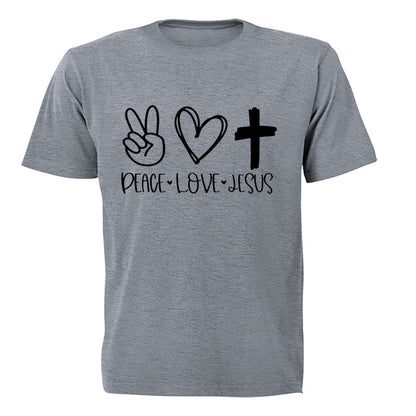 Peace. Love. Jesus - Adults - T-Shirt - BuyAbility South Africa