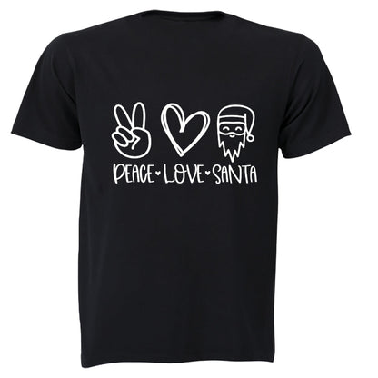 Peace. Love. Santa - Christmas - Kids T-Shirt - BuyAbility South Africa