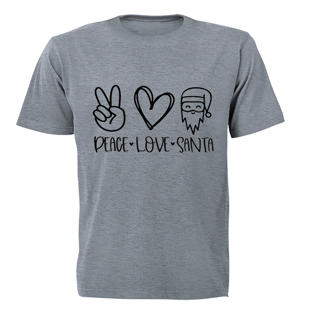 Peace. Love. Santa - Christmas - Kids T-Shirt - BuyAbility South Africa
