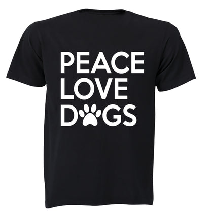 Peace. Love. Dogs - Adults - T-Shirt - BuyAbility South Africa