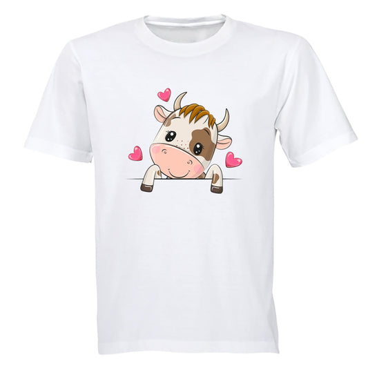 Peeking Cow - Kids T-Shirt - BuyAbility South Africa