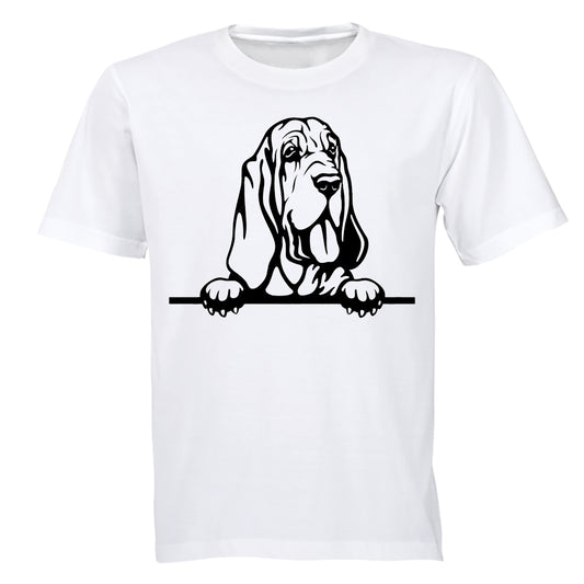 Peeking Bloodhound - Kids T-Shirt - BuyAbility South Africa