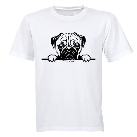 Peeking Pug - Kids T-Shirt - BuyAbility South Africa