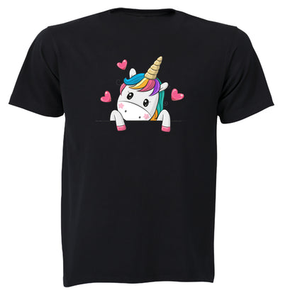 Peeking Unicorn - Kids T-Shirt - BuyAbility South Africa