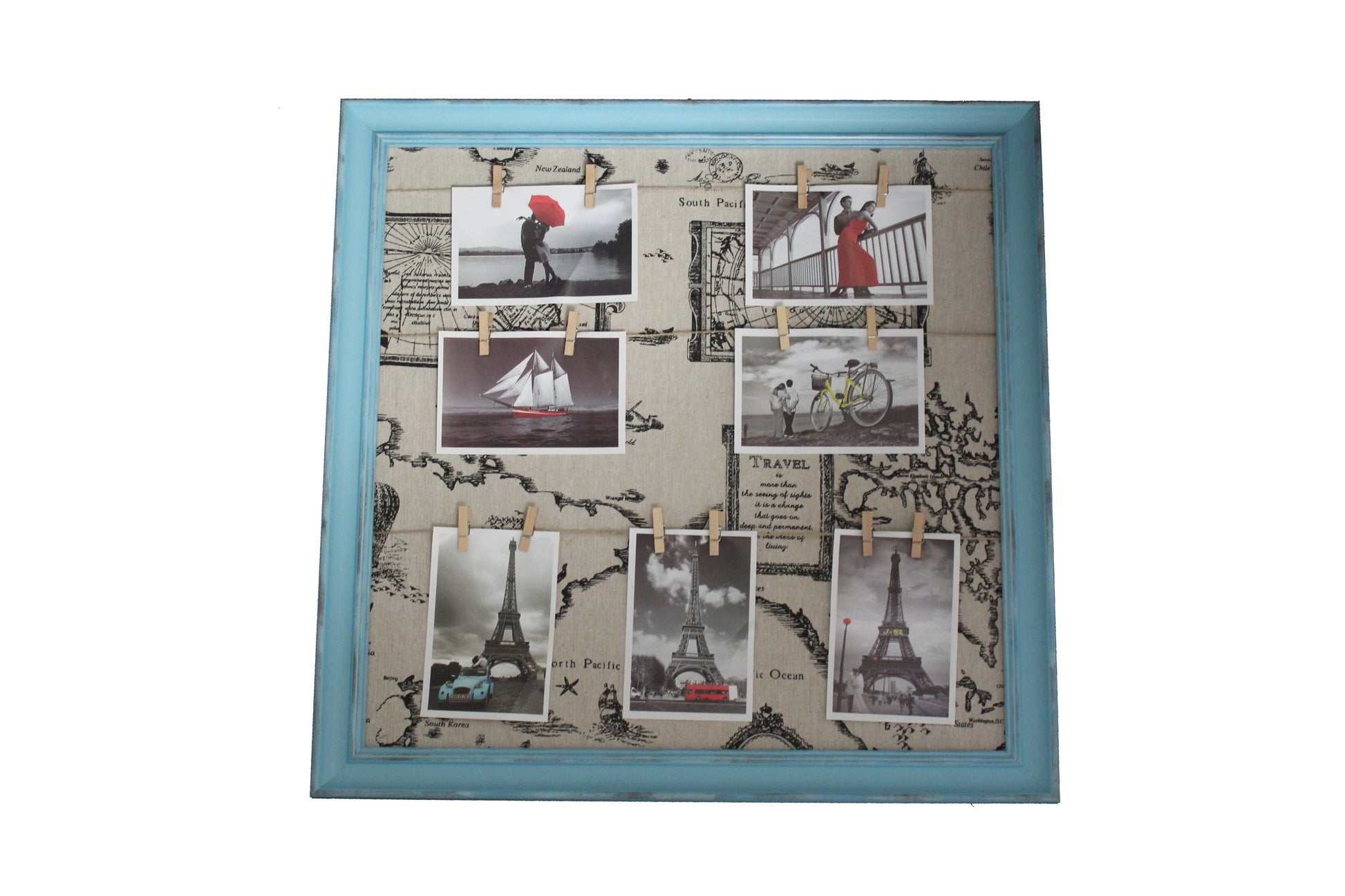 Blue North Pacific Ocean Inspired Peg Line Photo Frame - BuyAbility