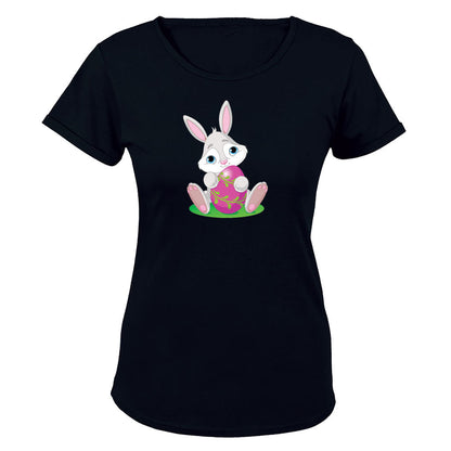 Pink Egg - Easter Bunny - Ladies - T-Shirt - BuyAbility South Africa