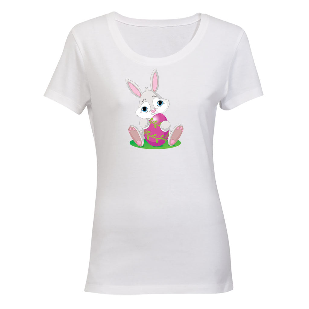 Pink Egg - Easter Bunny - Ladies - T-Shirt - BuyAbility South Africa