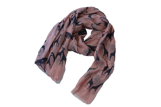 Scarf Print  - Giraffe Scarp - Pink - BuyAbility South Africa