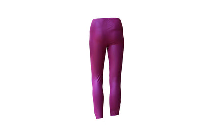 Pink Leggings With Ankle Zipper - BuyAbility