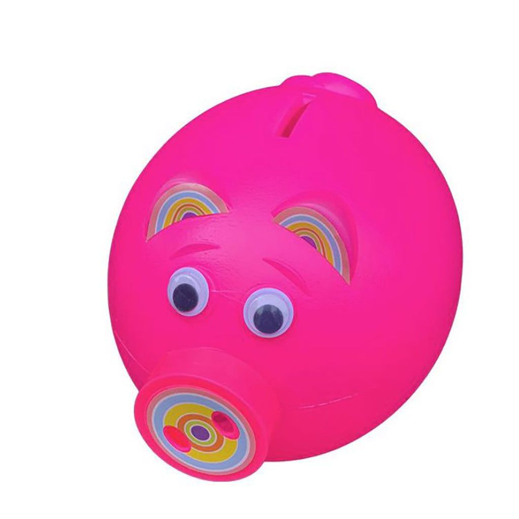 Pink Plastic Piggy Bank