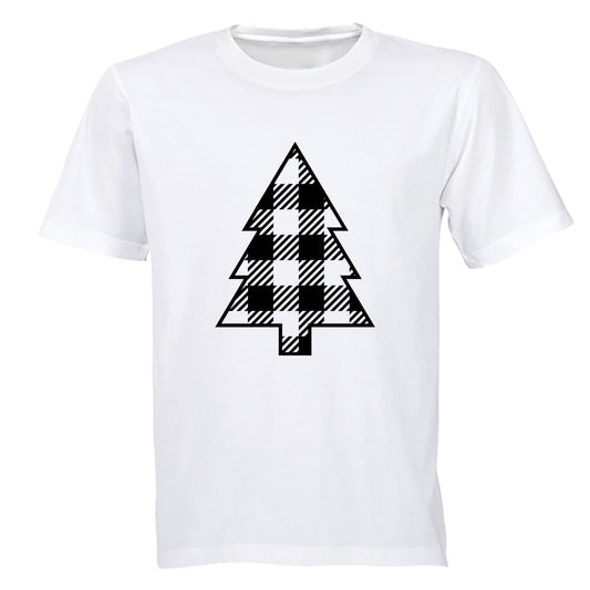 Plaid Christmas Tree - Kids T-Shirt - BuyAbility South Africa
