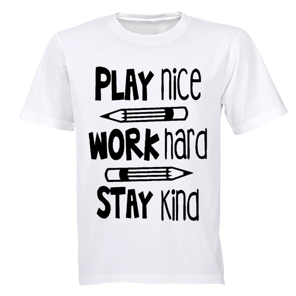 Play Nice. Work Hard - Kids T-Shirt - BuyAbility South Africa