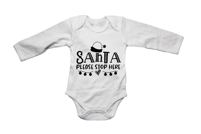 Please Stop Here Santa - Christmas - Baby Grow - BuyAbility South Africa