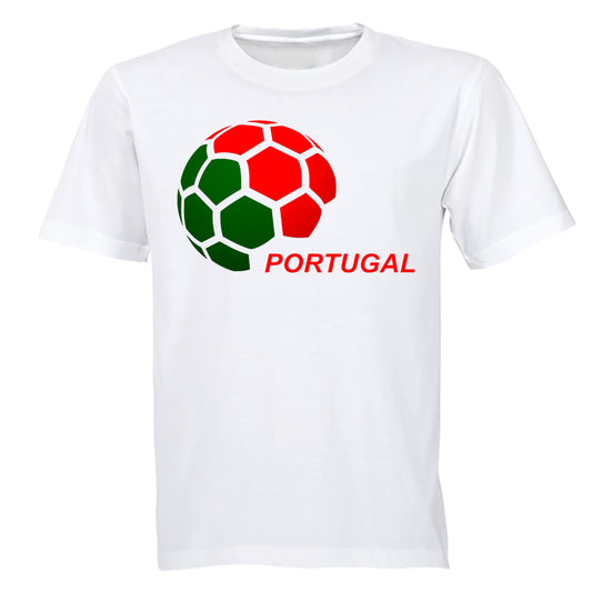 Portugal - Soccer Ball - Adults - T-Shirt - BuyAbility South Africa