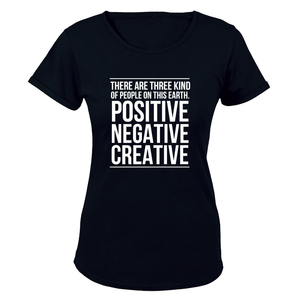 Positive. Negative. Creative - Ladies - T-Shirt - BuyAbility South Africa
