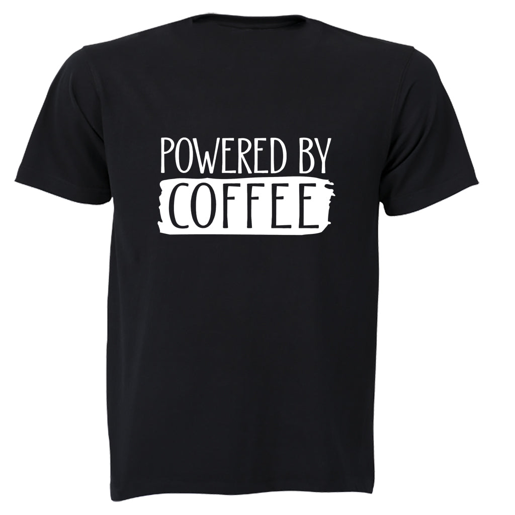 Powered By COFFEE - Adults - T-Shirt - BuyAbility South Africa