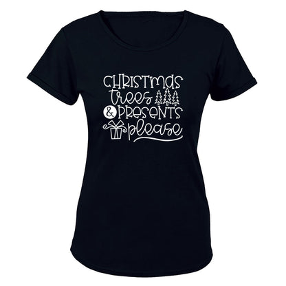 Presents Please - Christmas - Ladies - T-Shirt - BuyAbility South Africa