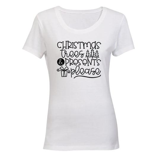 Presents Please - Christmas - Ladies - T-Shirt - BuyAbility South Africa