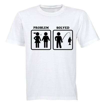 Problem Solved - Fishing! - Adults - T-Shirt