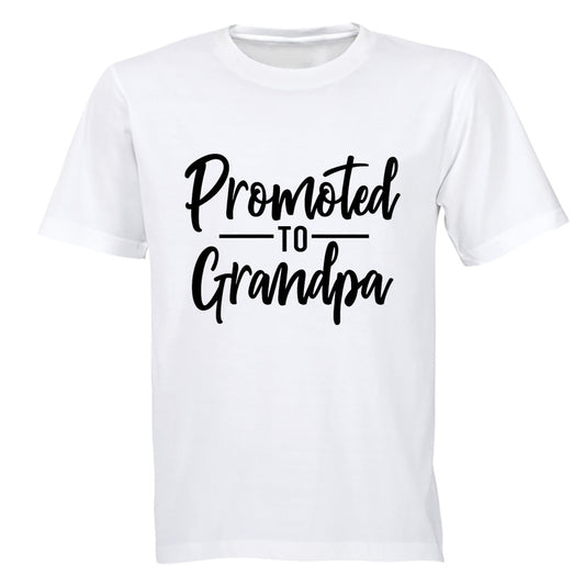 Promoted to Grandpa - Adults - T-Shirt - BuyAbility South Africa
