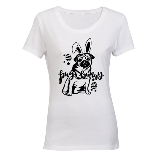 Pugs Bunny - Easter - Ladies - T-Shirt - BuyAbility South Africa