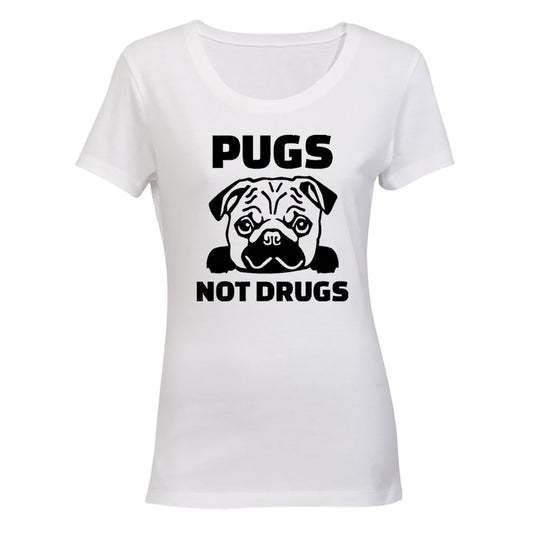 Pugs Not Drugs - Ladies - T-Shirt - BuyAbility South Africa