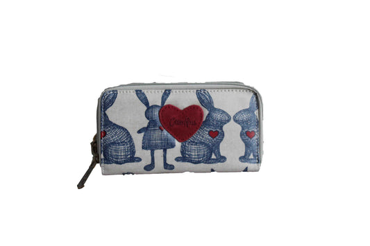 Beige Large Purse with Rabbit Design (200mm x 100mm) - BuyAbility
