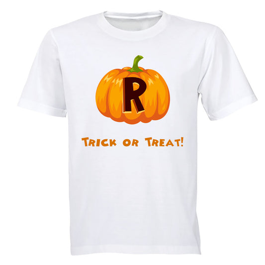 R - Halloween Pumpkin - Kids T-Shirt - BuyAbility South Africa
