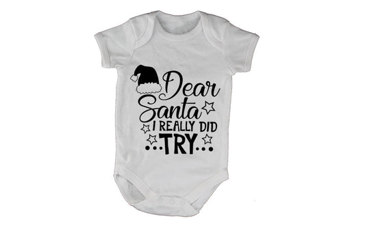 Really Did Try - Christmas - Baby Grow - BuyAbility South Africa