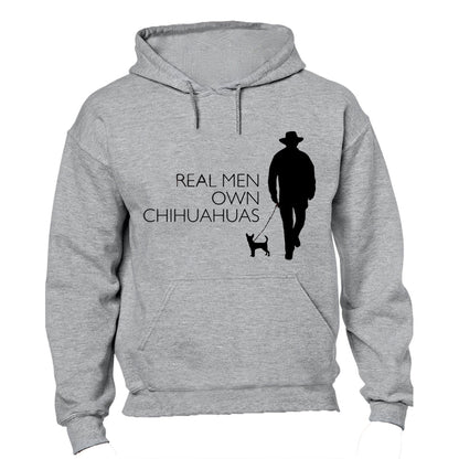 Real Men Own Chihuahuas - Hoodie - BuyAbility South Africa