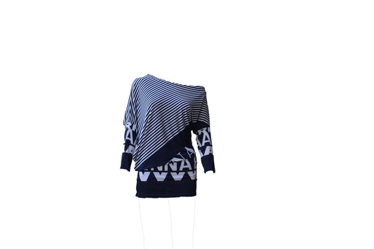 Blue and White Long Sleeve Referee Top - BuyAbility