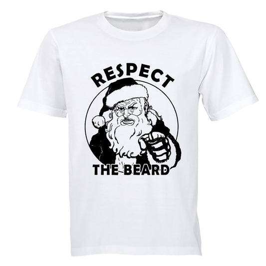 Respect The Beard - Christmas - Adults - T-Shirt - BuyAbility South Africa