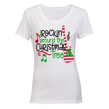 Rockin' Around the Christmas Tree - Guitar - Ladies - T-Shirt - BuyAbility South Africa