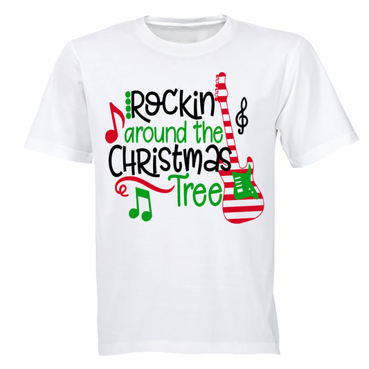 Rockin' Around the Christmas Tree - Guitar - Adults - T-Shirt - BuyAbility South Africa